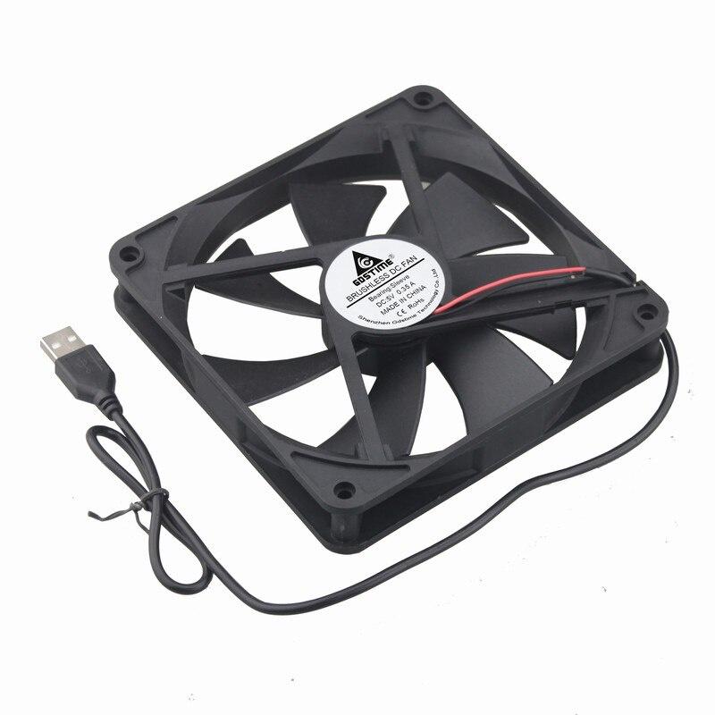 【 Ready stock 】1 Piece Gdstime 14025s 140x140x25mm DC 5V USB Powered Supply PC Case Brushless Cooling Cooler Fan 140mm x 25mm 14cm