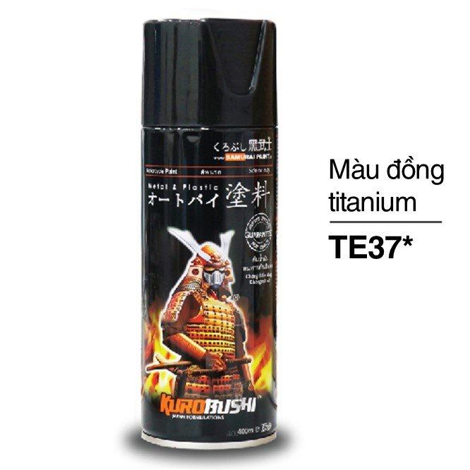 COMBO Sơn Samurai màu đồng titan TE37 gồm 4 chai đủ quy trình độ bền cao