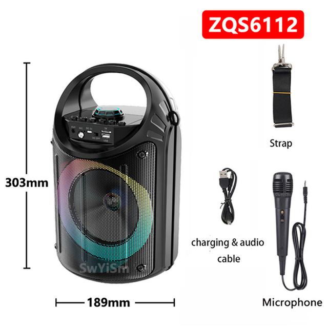 Công suất cao di động ngoài trời Party Bluetooth Loa không dây Subwater Subwater Color: 20W ZQS6112