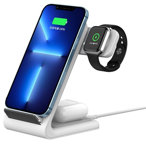 Đế Sạc Không Dây Mazer Wi.DESK Swing 3-in-1 Charging Stand hệ thống sạc không dây đạt chứng nhận Qi Hàng Chính Hãng