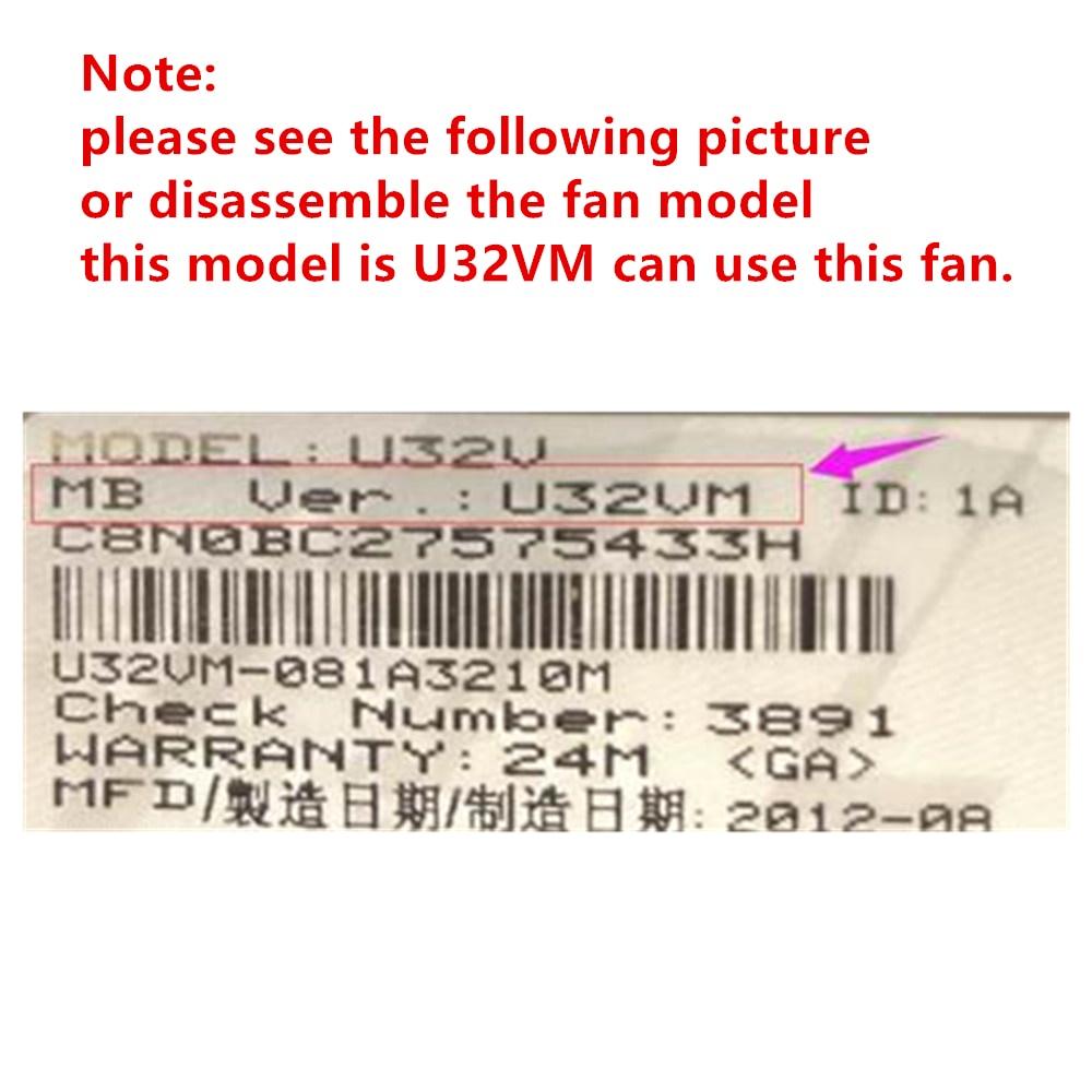 NEW Original CPU COOLING FAN FOR ASUS U32VM CPU COOLING FAN