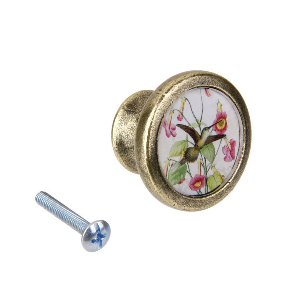 4-8pack Assorted Vintage Brass Wardrobe Cabinet Door Cupboard Drawer Handle Knob