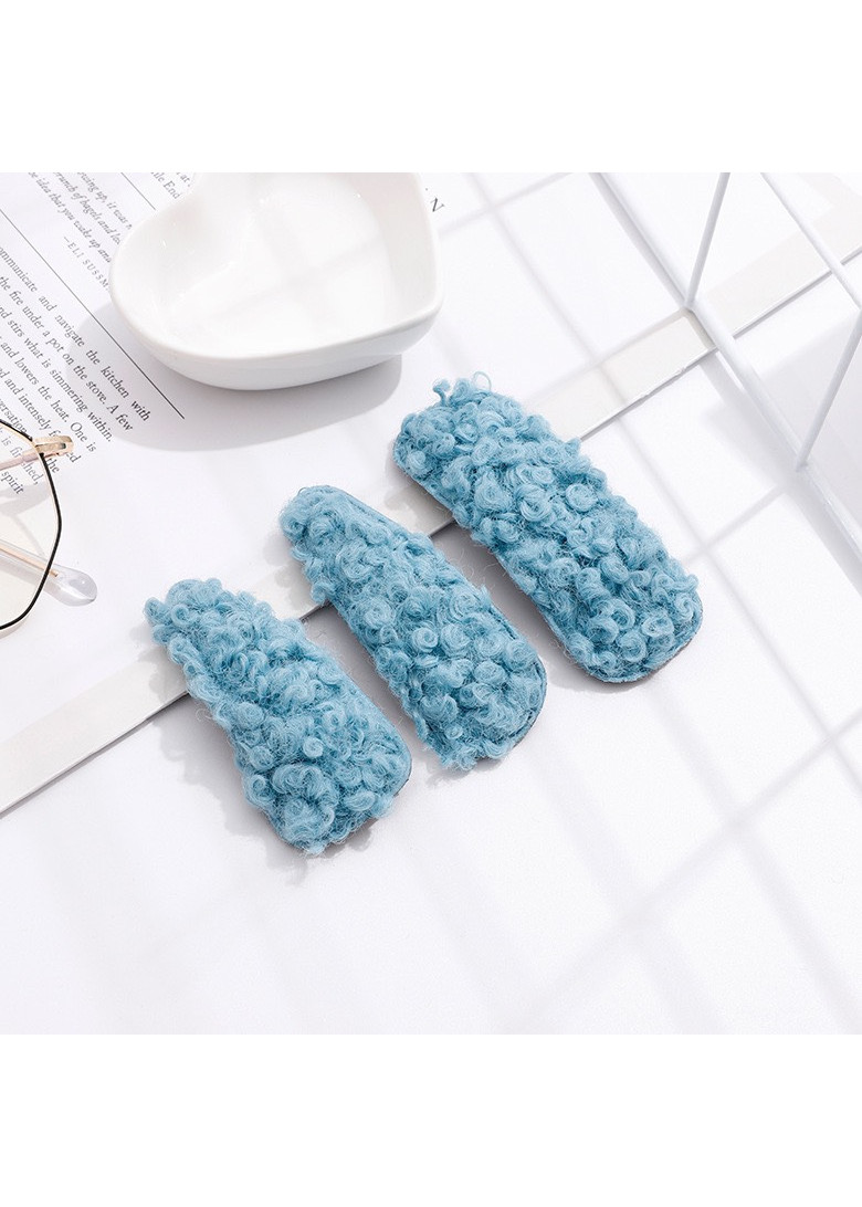 Set 3 Kẹp Tóc Mái Lông Mềm Mại Xinh Xắn Dễ Thương