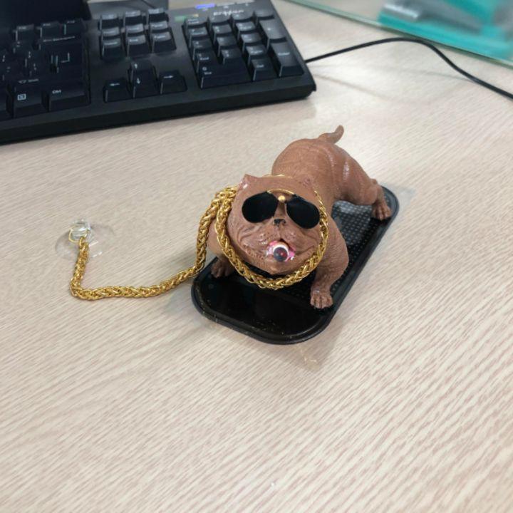 Sản phẩm Tượng chú chó Bull Mỹ ngồ ngộ đáng yêu trang trí cao cấp/ Mã sản phẩm 72608 (Sản phẩm có 4 mầu: Trắng, Đen, T