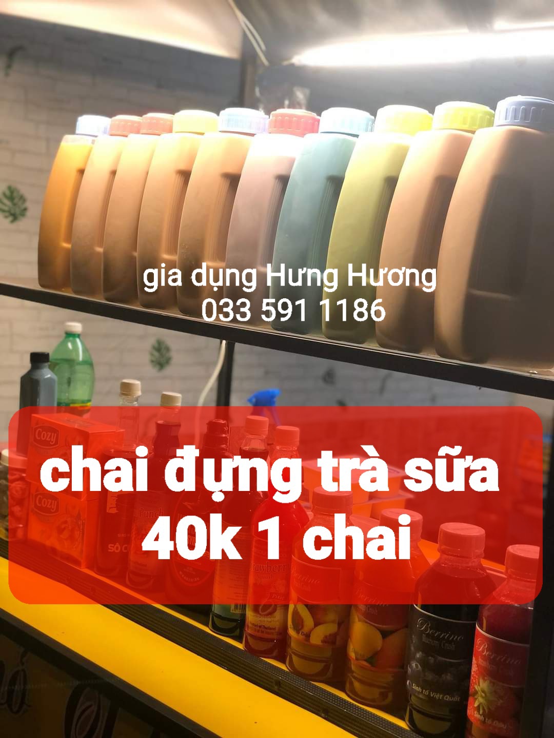 Chai đựng trà sữa 2,1 lít