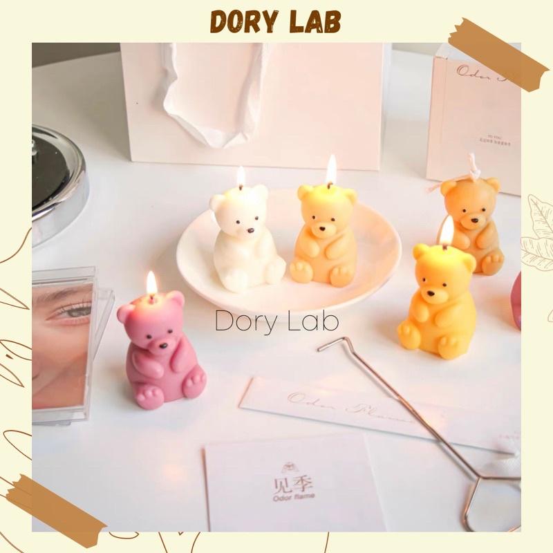 Nến Thơm Gấu Con Nhiều Màu Sắc Handmade Không Khói, Phụ Kiện Decor Chụp Ảnh - Dory Lab