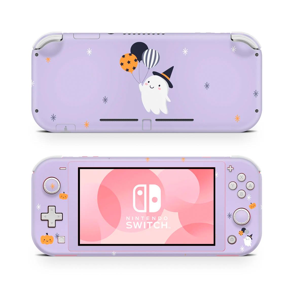 Skin decal dán Nintendo Switch Lite mẫu Halloween (dễ dán, đã cắt sẵn)