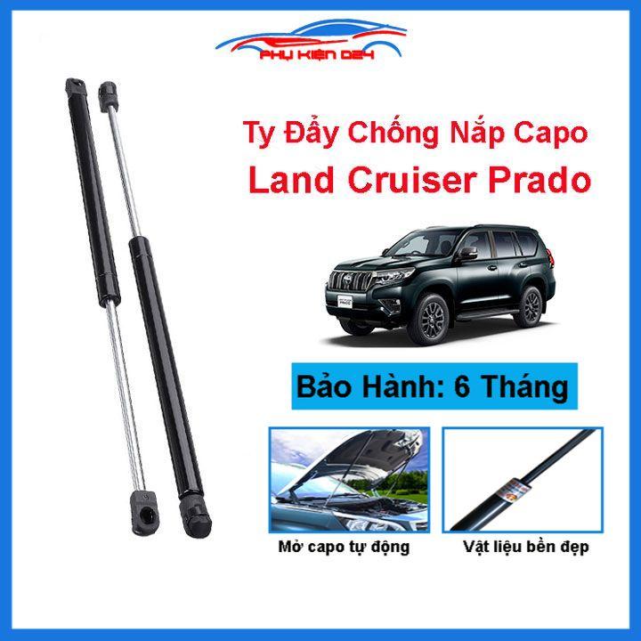 Ty thủy lực chống nắp capo Land Cruiser Prado hỗ trợ mở tự động kèm phụ kiện lắp