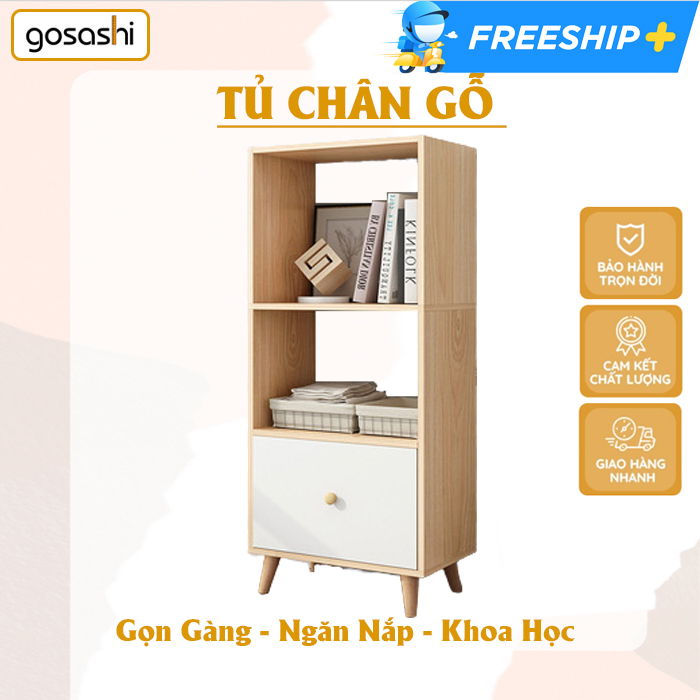 Kệ /Tủ chân gỗ nhiều ngăn chính hãng Gosashi TCG- Thiết kế hiện đại, dễ dàng lắp đặt