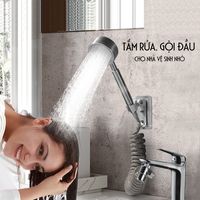 Bộ vòi sen phụ lắp chậu rửa mặt Lavabo và chậu rửa bát vô cùng tiện lợi