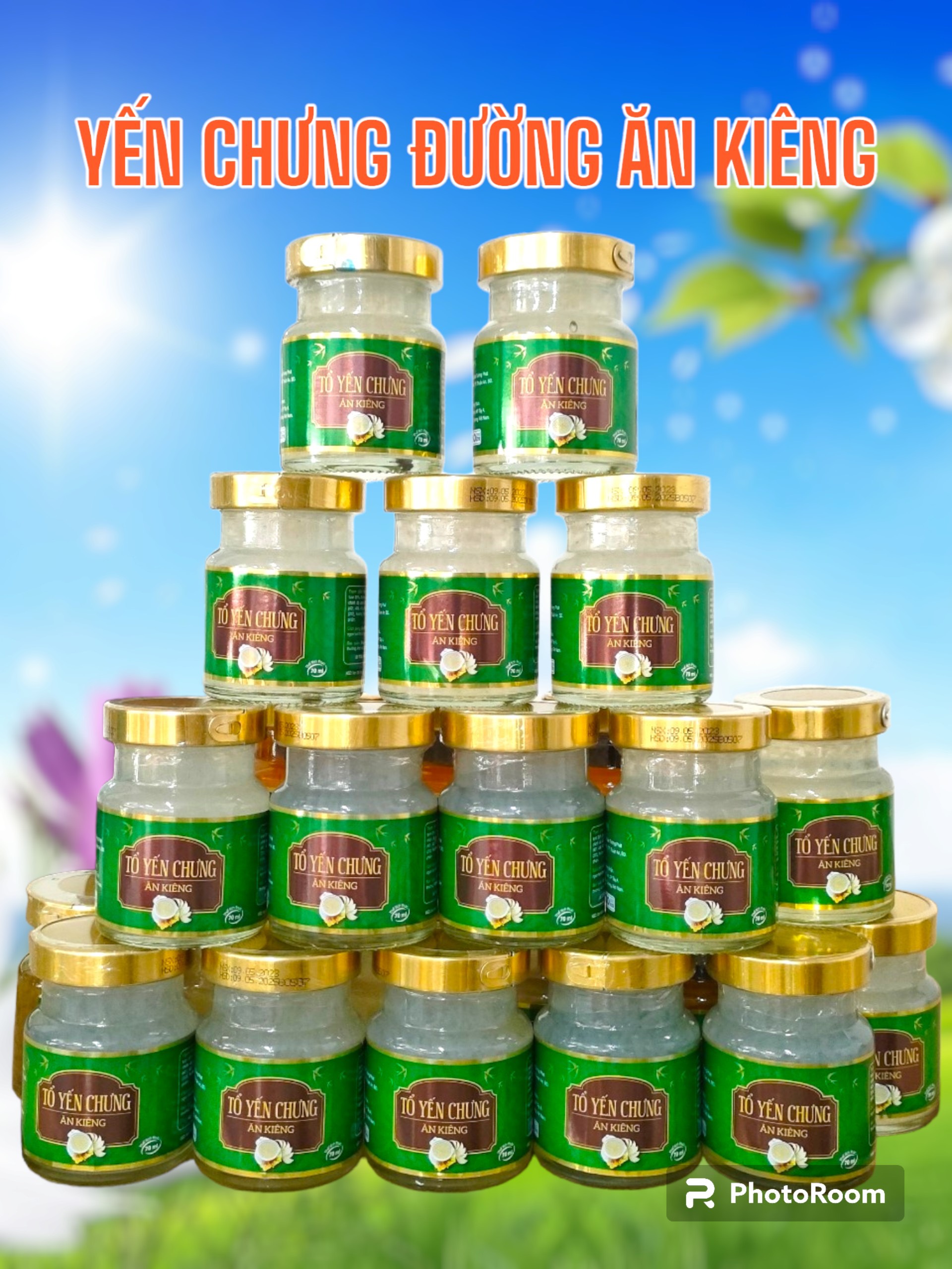 Set yến 10 hủ đường ăn kiêng