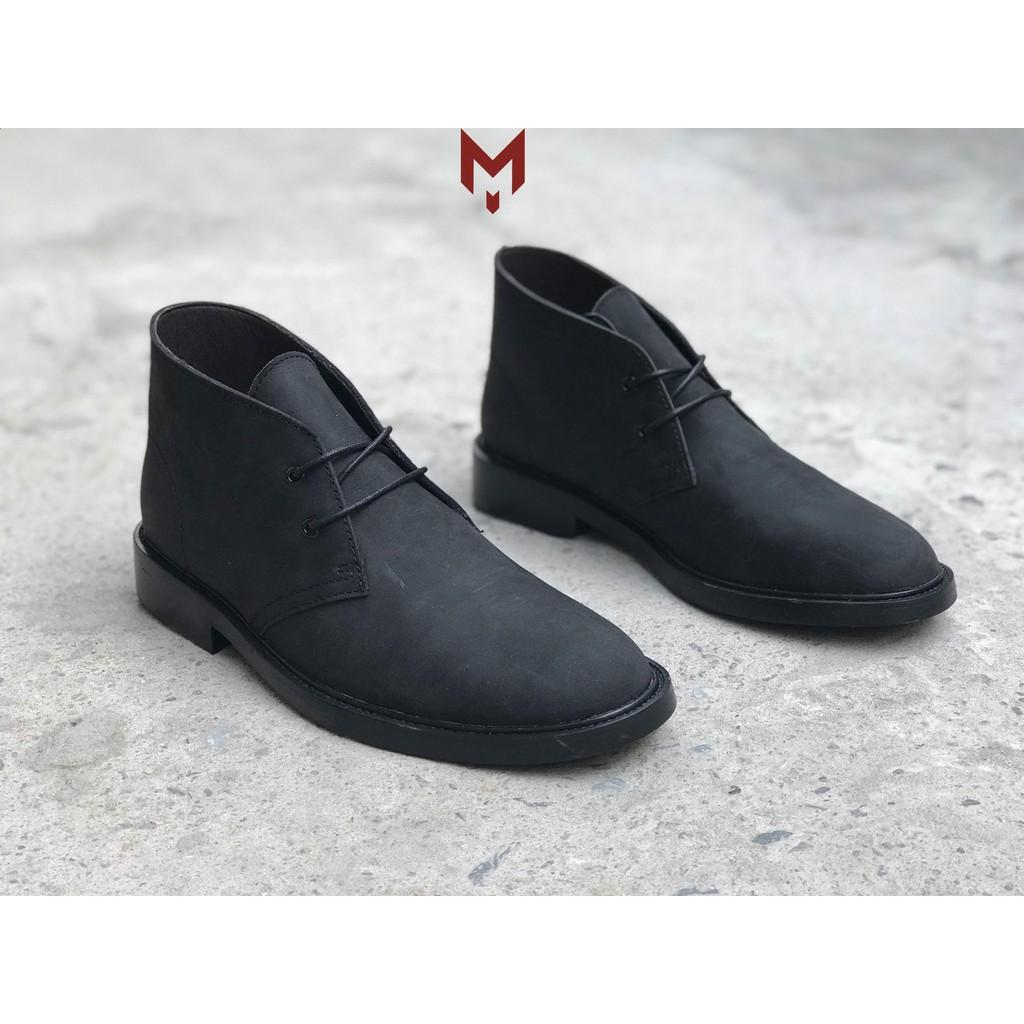 Giày boots nam cao cổ da bò SÁP Thời trang phong cách