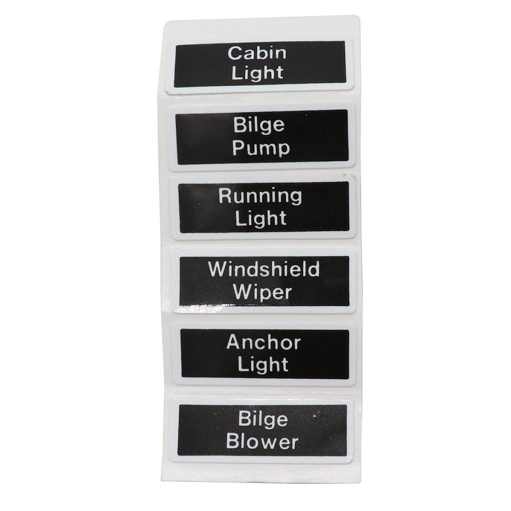 3 Gang ABS Boats Classic Toggle Switch Panel with 5A Fuses DC 12V
