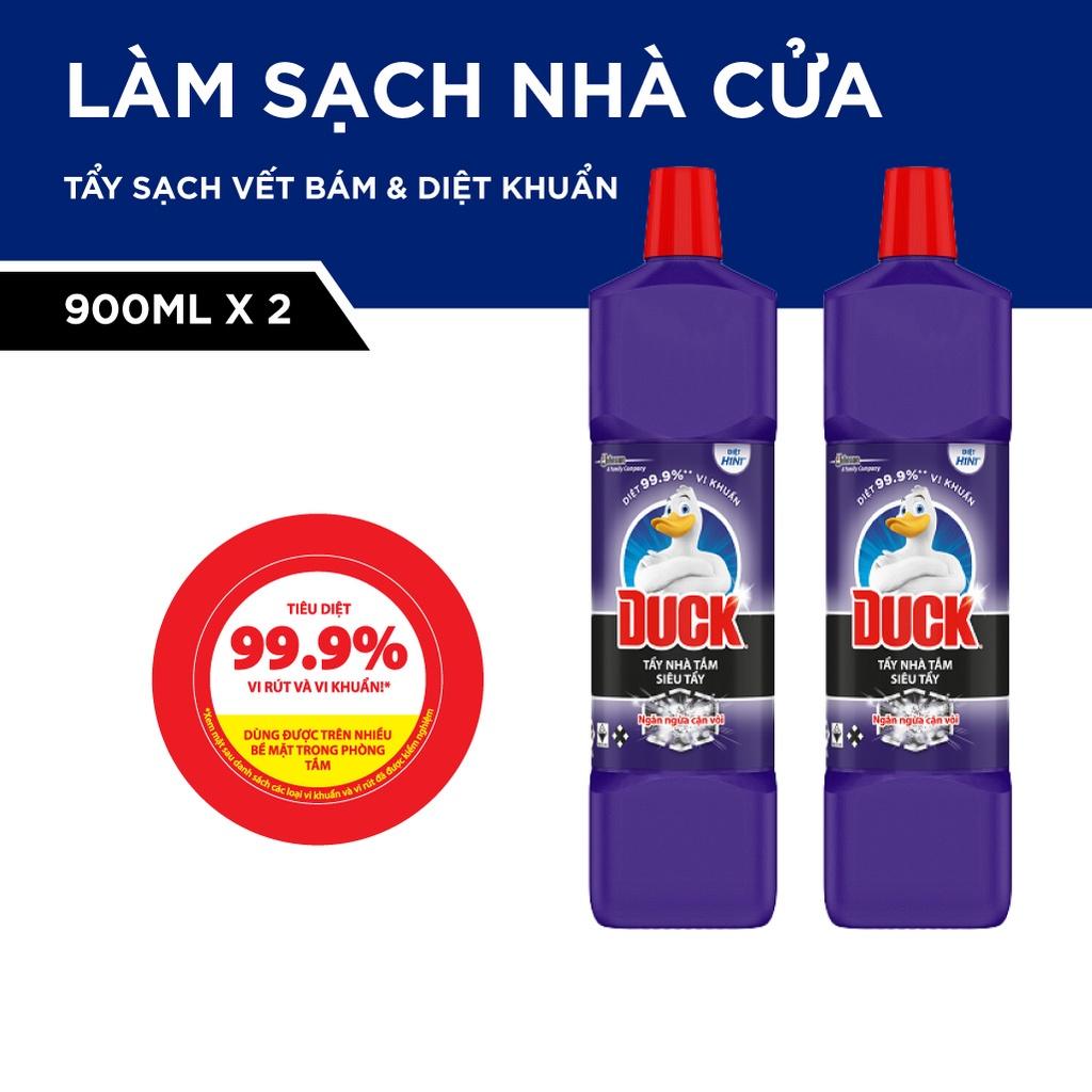 DUCK Tẩy Rửa Nhà Tắm Siêu Tẩy Pro 900ml Gói Đôi