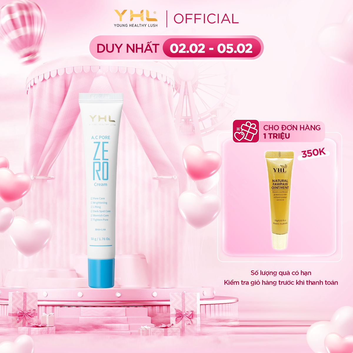 Kem dưỡng ZERO YHL Hàn Quốc 30ml giúp làm trắng da giảm vết nám đồi mồi trên da