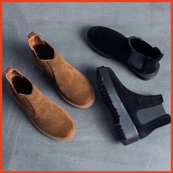 TLG Giày Chelsea Boot da lộn kiểu dáng thời trang 20470