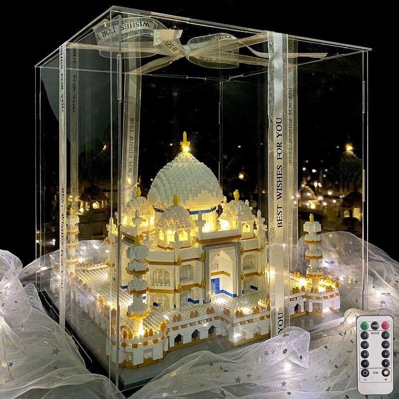 Đồ chơi xếp hình lắp ráp lâu đài con gái công chúa kiến trúc đền mộ tajmahal ấn độ phát triển tư duy