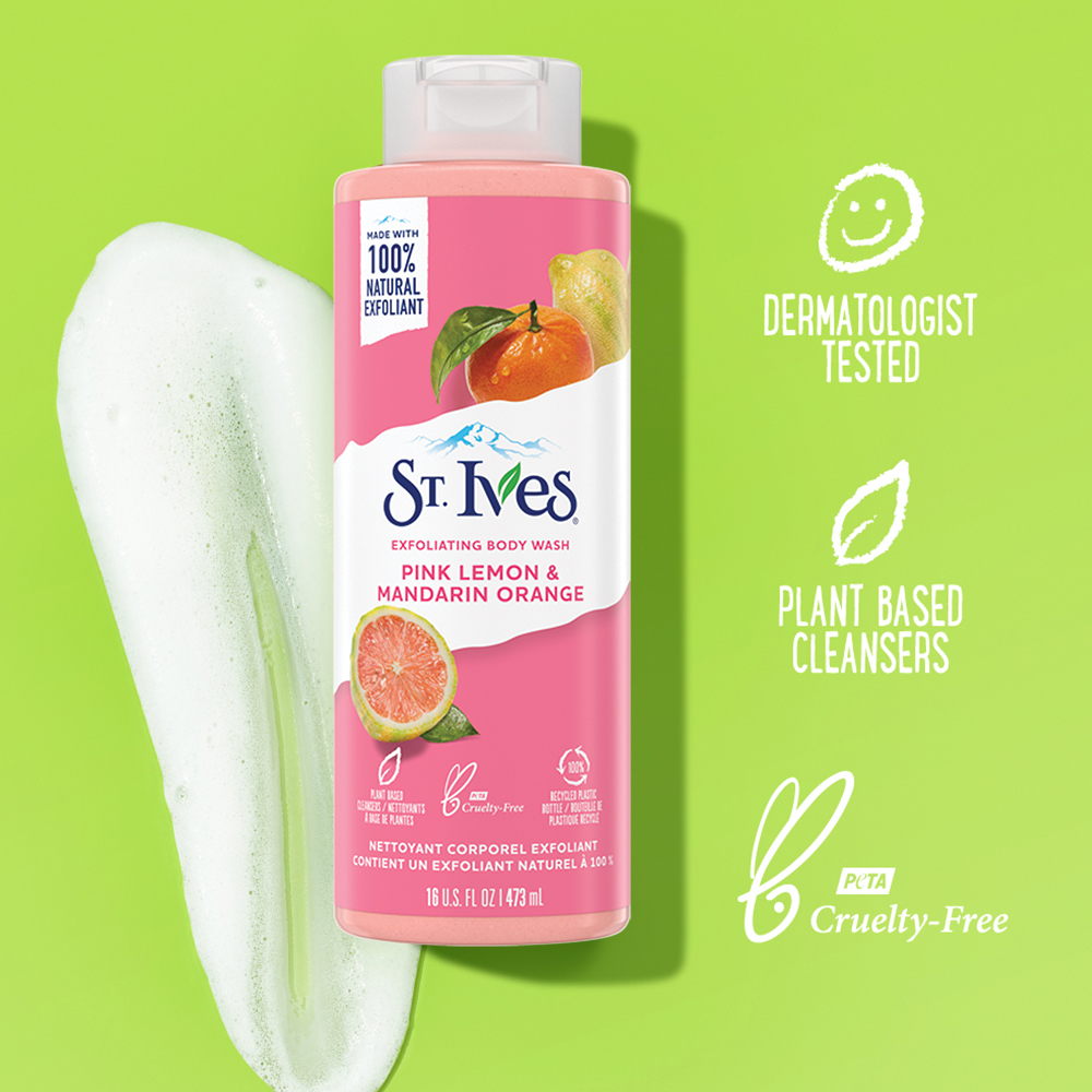 Sữa tắm dưỡng da St.Ives Trái Mơ/ Yến Mạch và Bơ/ Muỗi Biển/ Cam Chanh 473ml