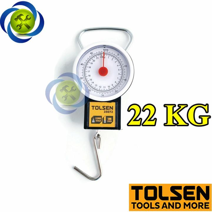 Cân cầm tay 22kg Tolsen 35072 kèm thước kéo 1m