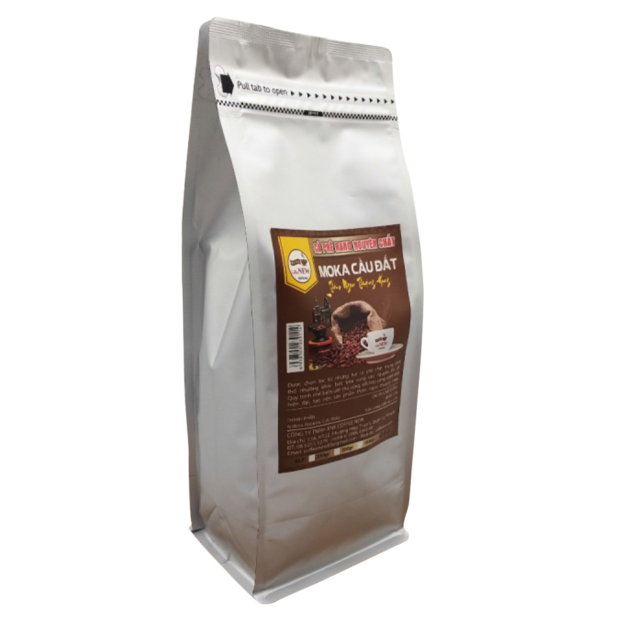 Cà Phê MOKA - Rang Mộc Nguyên Chất - Dạng Hạt Pha Máy Hoặc Pha Phin - Coffee New