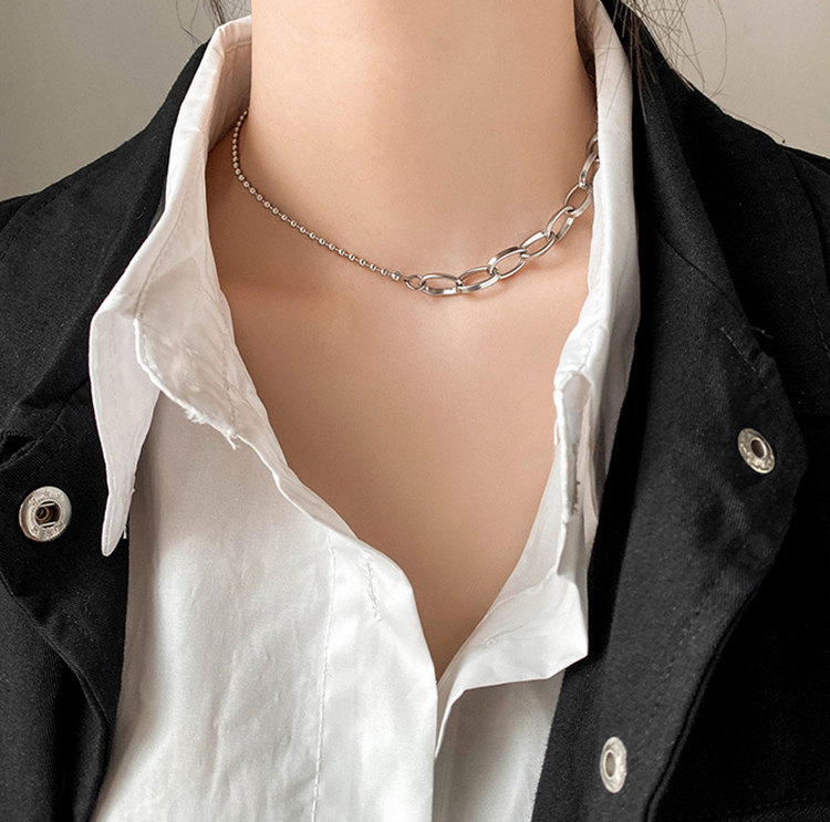 Dây chuyền vòng cổ titan phong cách trẻ trung