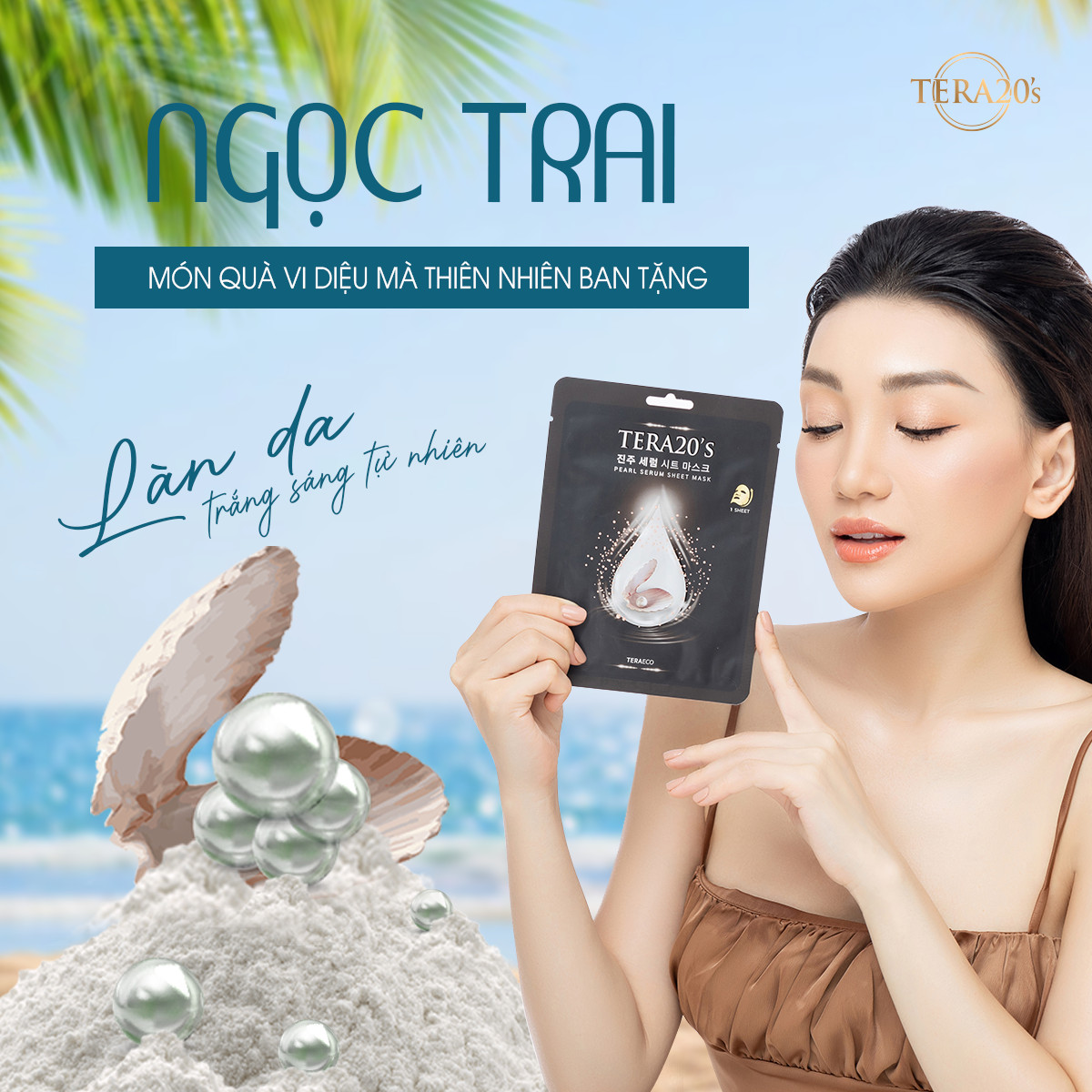 Mặt nạ dưỡng da Serum Ngọc trai TERA20's Hàn Quốc