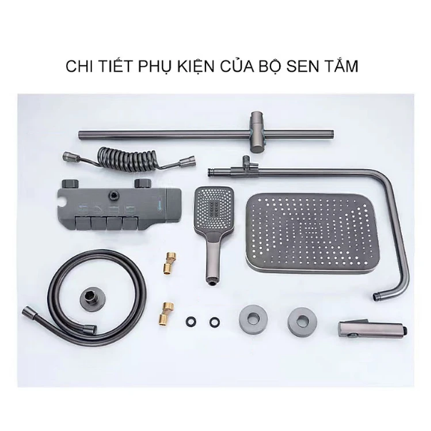 Cao cấp - Vòi Sen Cây Tắm Beryt Klavier điều chỉnh nóng lạnh