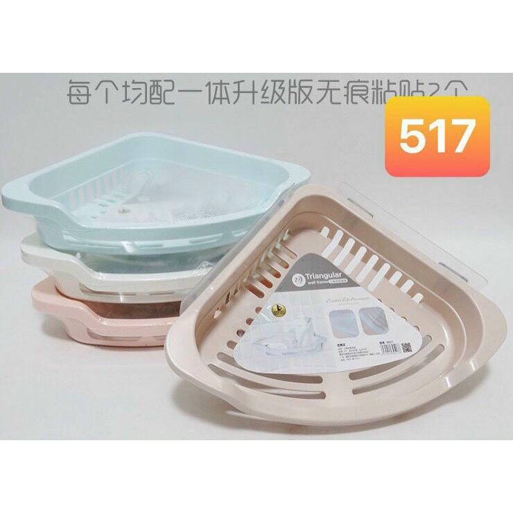 Kệ góc nhựa DÁN TƯỜNG cao cấp HÀNG CHUẨN-INOX ĐẸP