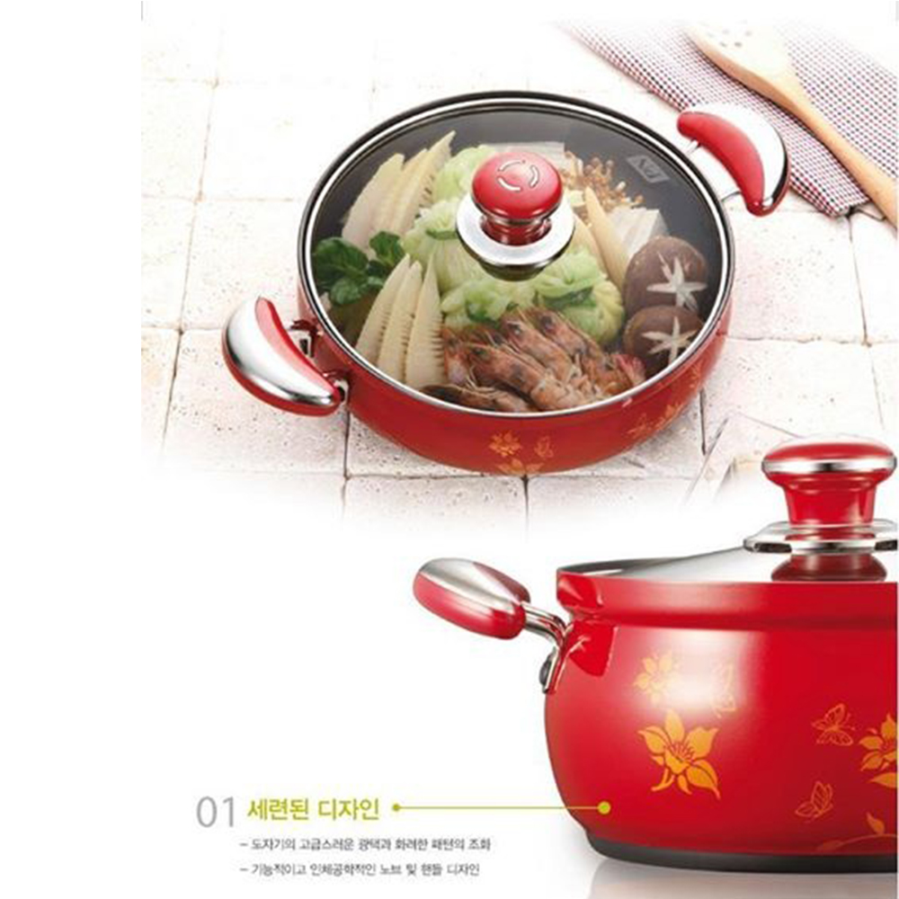 Bộ nồi nhà bếp nhôm hiệu PoongNyun FAPV (10 món) - Sản xuất tại Hàn Quốc - Hàng chính hãng
