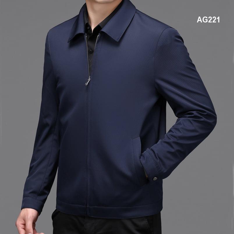 Áo gió nam trung niên ZENTOMAN cao cấp chống nước, 2 lớp giữ nhiệt, gió lì không nhăn siêu nhẹ AG2221