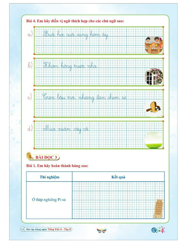 Sách - Combo Bài Tập Hằng Ngày Toán và Tiếng Việt 4 - Tập 2 - Cánh Diều