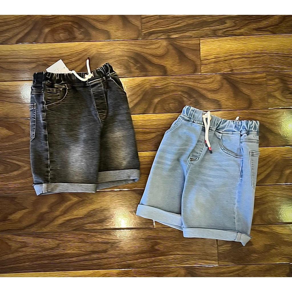 quần short jean bé trai size đại chất jean co dãn thoải mái
