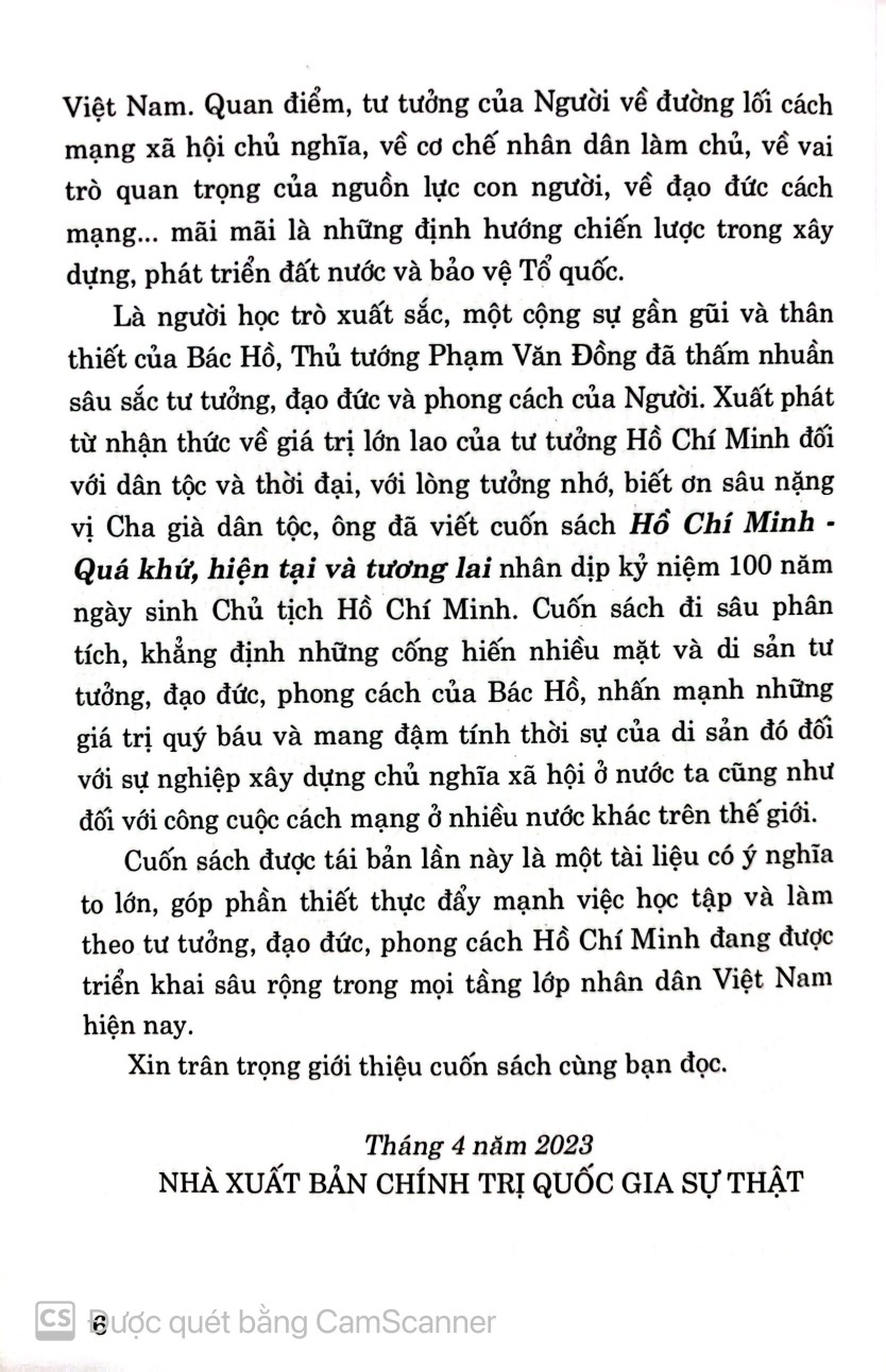 Hồ Chí Minh - Quá khứ, hiện tại và tương lai