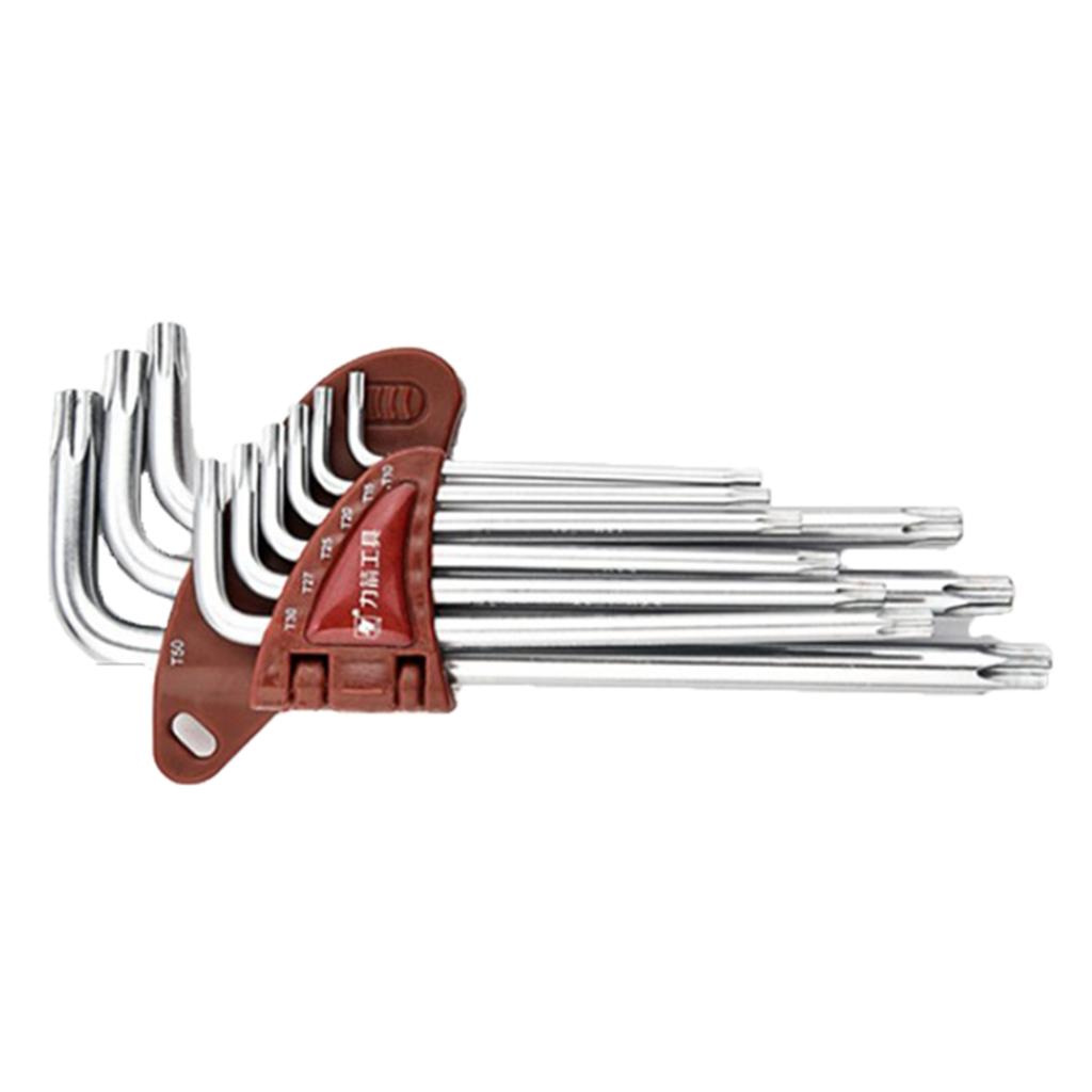 Steel L Handle Hex Key Allen Wrench Set Metric