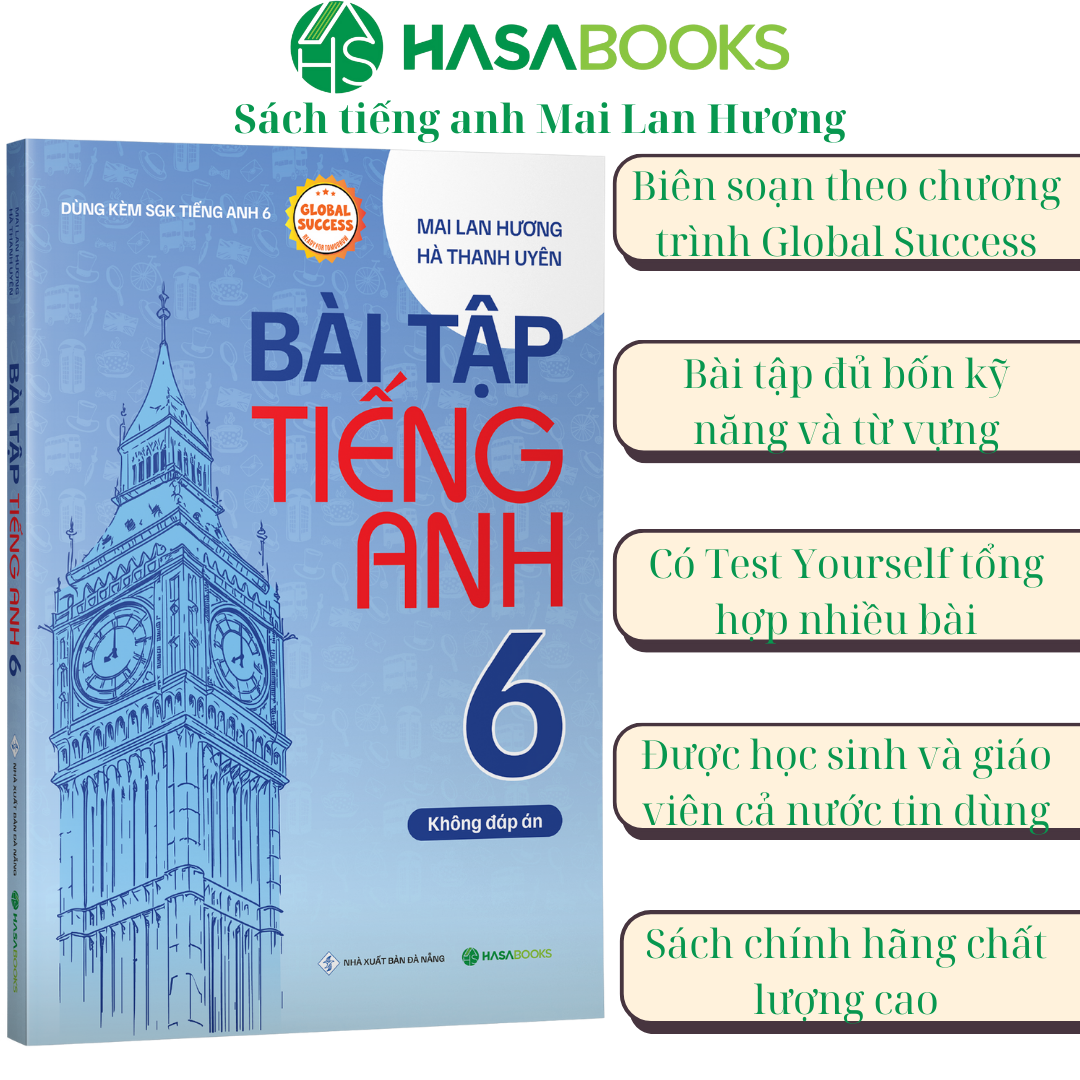 Bài Tập Tiếng Anh 6 Global Success (Không Đáp Án) - Mai Lan Hương