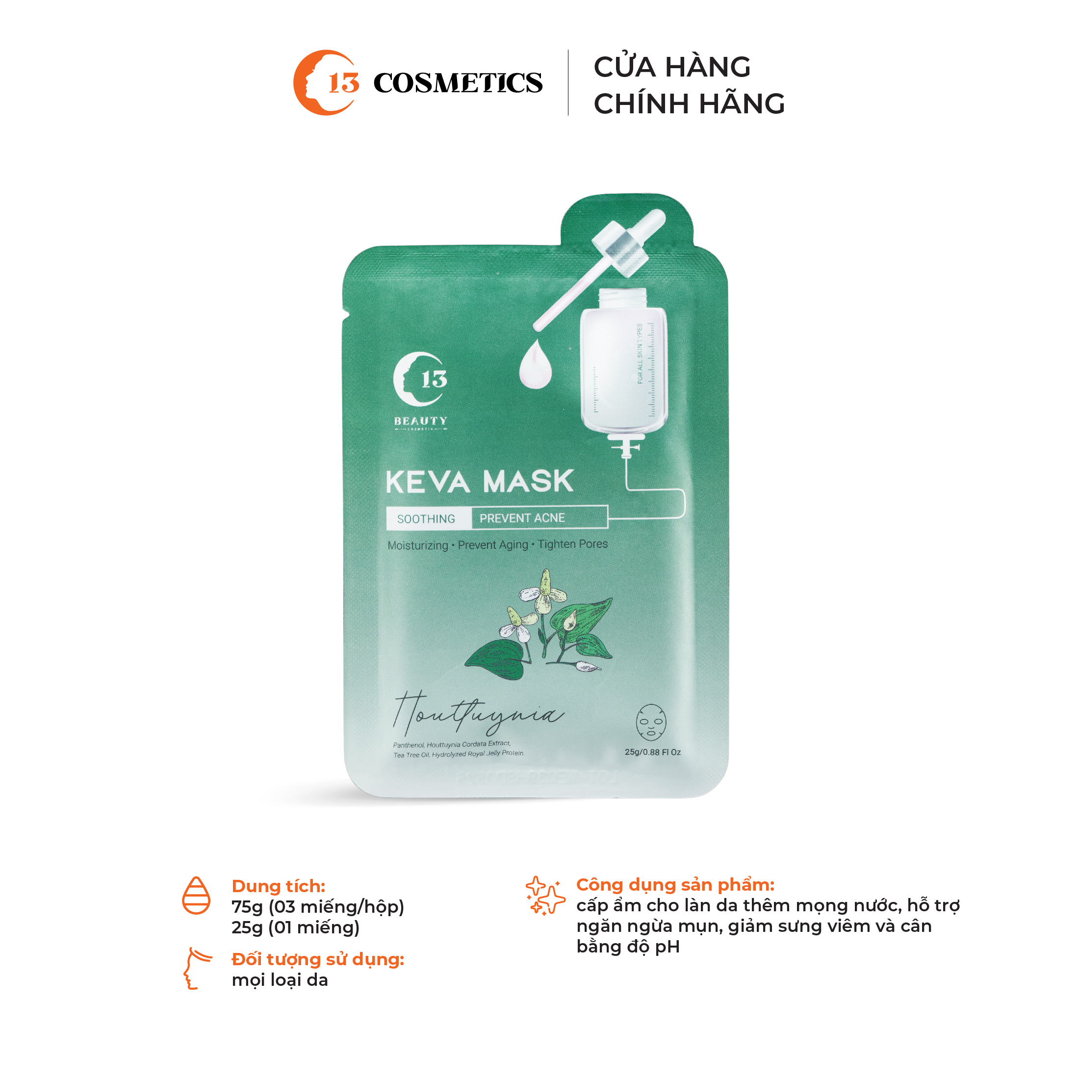 Combo Da Sạch Sâu Không Lo Âu Về mụn C13 Cosmetics Thu Trang