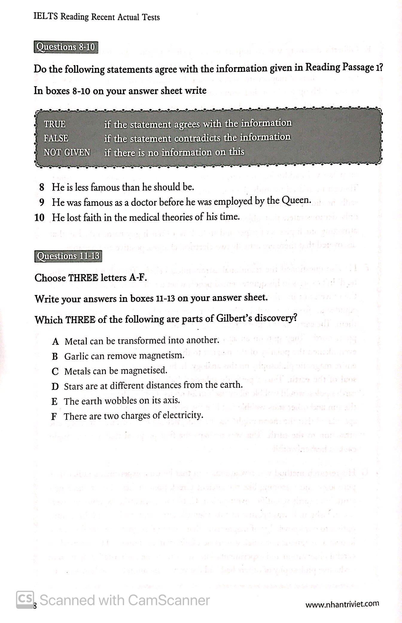 Sách IELTS Reading - Recent Actual Tests
