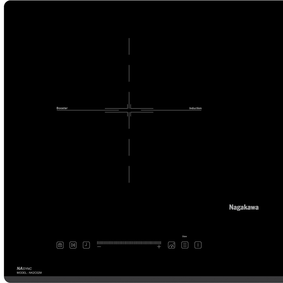 Combo Bếp Đôi Điện Từ Inverter Nagakawa NK2C02M Và Máy Hút Mùi Nagakawa NKTH02M70 Tích hợp công nghệ NaSYNC - Tự động đồng bộ điều khiển giữa bếp điện từ và hút mùi Điều khiển chuyển động Leap Motion và Touch Control bằng cách vẫy tay - Hàng Chính Hãng