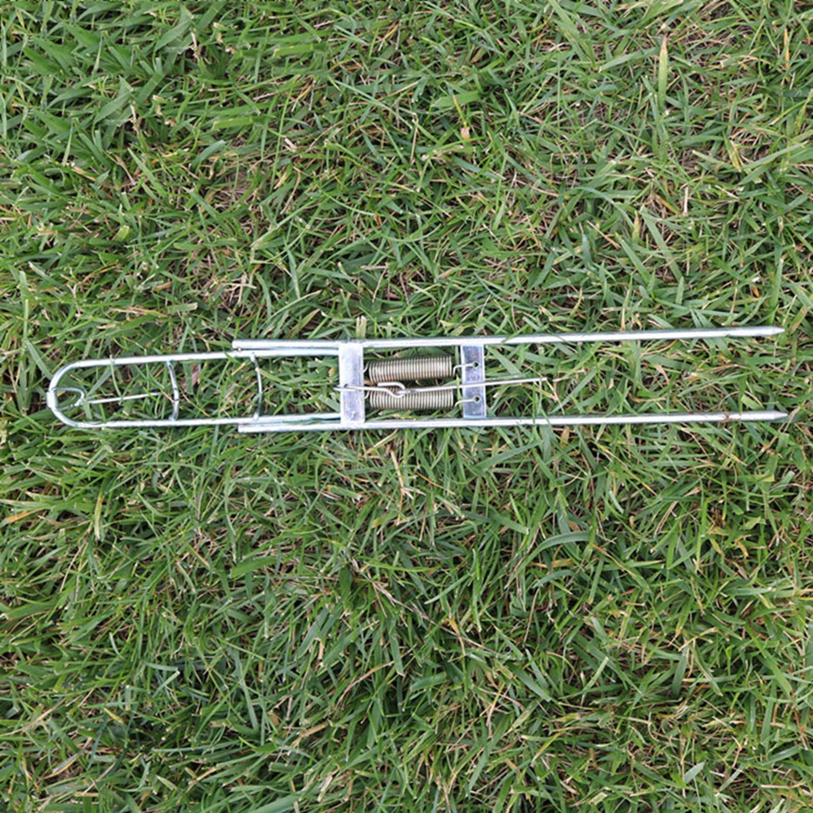 Spring Fishing Rod Holder Rod Stand Fishing Pole Holder Universal Double Spring Ground Support Rod Rack for Bank Ponds Rivers Fishing Tools
