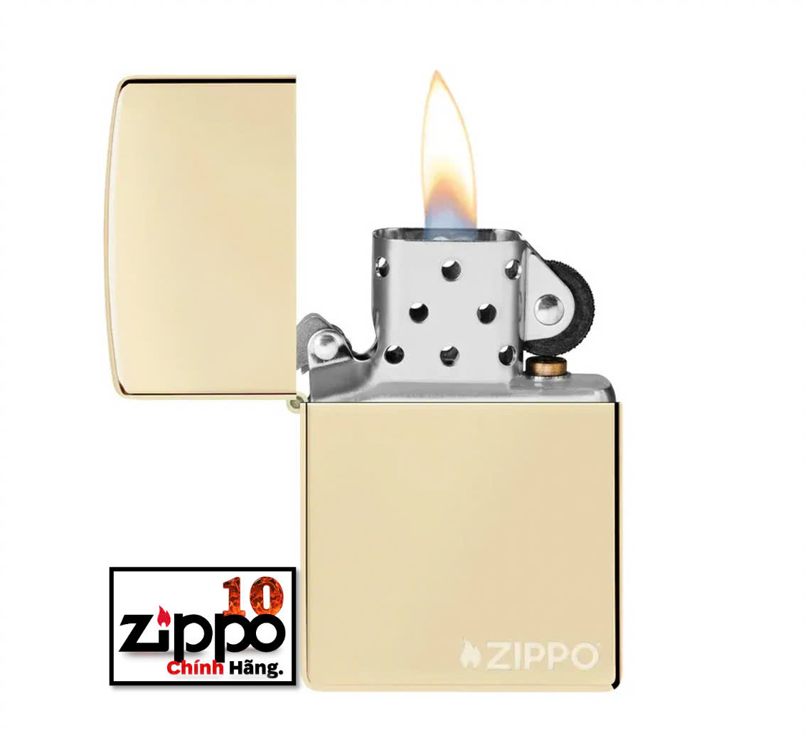 Zippo 46682ZL Classic Champagne Zippo Logo - Chính hãng 100%