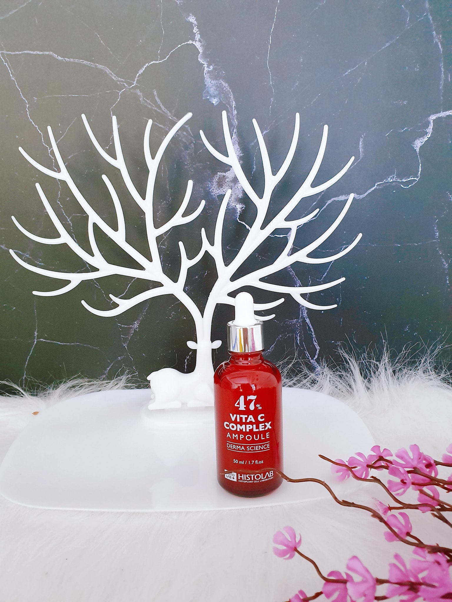 TINH CHẤT DƯỠNG TRẮNG, MỜ THÂM, SE LỖ CHÂN LÔNG HISTOLAB 47% VITA C COMPLEX AMPOULE DERMA SCIENCE 50ML