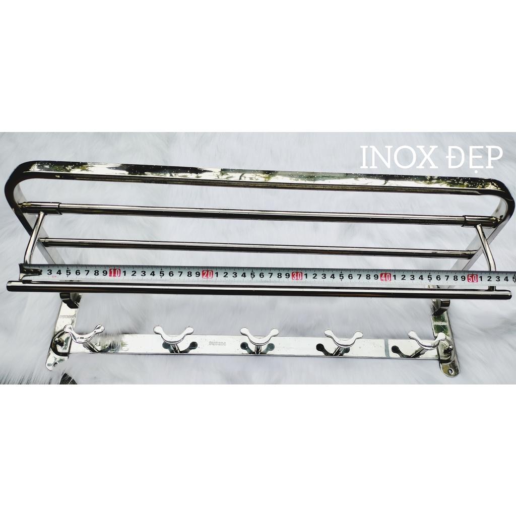Giàn vắt khăn phòng tắm inox 304 cao cấp , Vắt khăn giàn chân đặc chắc chắn thiết kế đánh bóng sang trọng