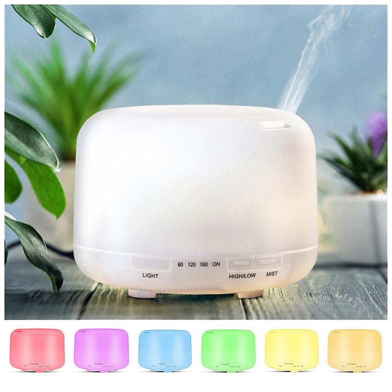 Máy Tạo Độ Ẩm Không Khí Khuếch Tán Tinh Dầu 300ML 500ML Đèn LED Hương Thơm Khuếch Tán Điện Siêu Mát Phun Sương Tạo Phun Sương Tạo Ẩm Hình Ếch Con Máy Phun Sương Tạo Độ Ẩm