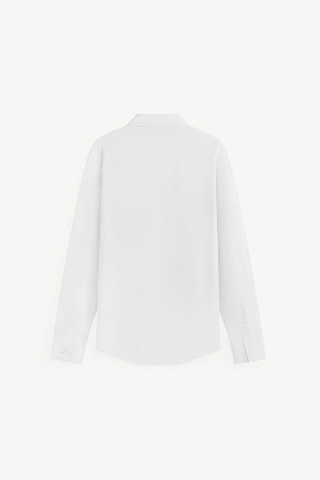 Áo Sơ Mi Nam ROUTINE màu trắng Easy Care Cổ Lớn Trơn Form Fitted - 10F24SHL004 | LASTORE MENSWEAR