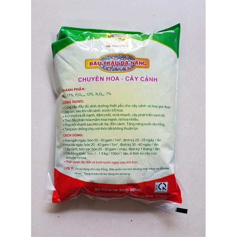 Đầu trâu ĐA NĂNG 17-12-7+TE cao cấp Bịch 1kg KNS204