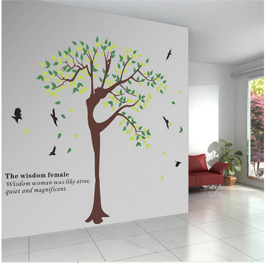 Decal dán tường Vũ điệu xanh AmyShop DCX009 (180 x 230cm)