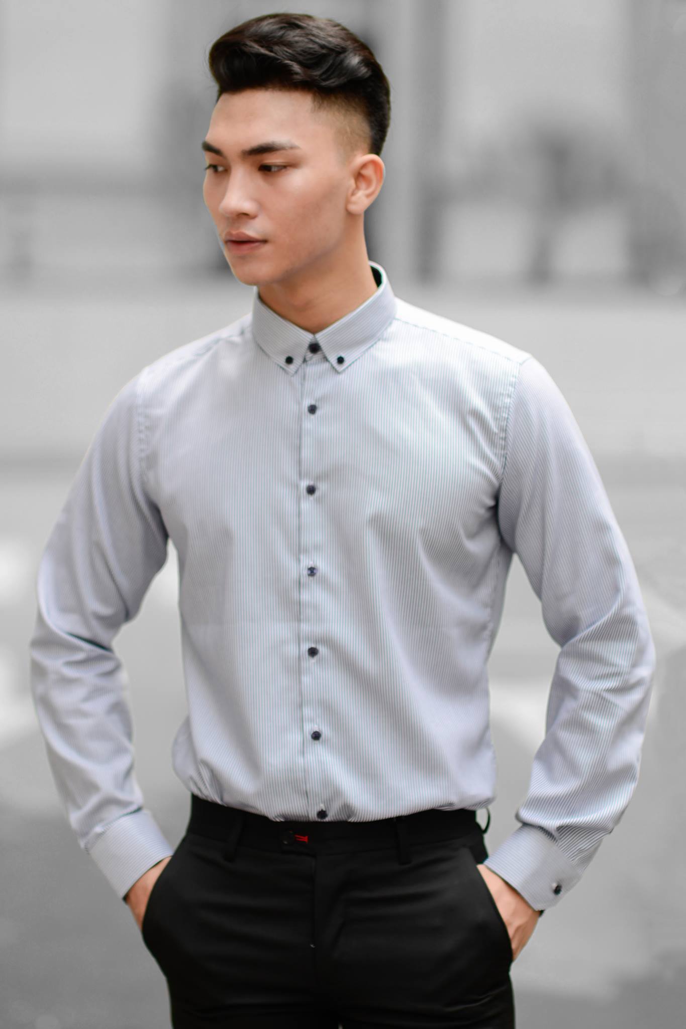 Áo sơ mi dài tay nam TUTO5 sơ mi công sở họa tiết sọc kẻ Slim fit Shirt cotton chống nhăn cao cấp phong cách trẻ trung, nam tính - TRISTAN449