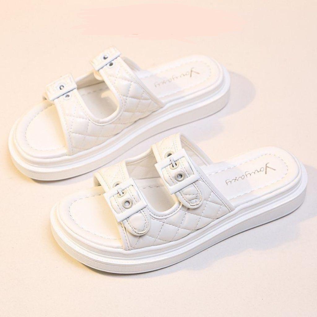 Dép lê nữ quai ngang ulzzang siêu hót,sandal nữ 2 quai đủ size 35-39 đế cực êm