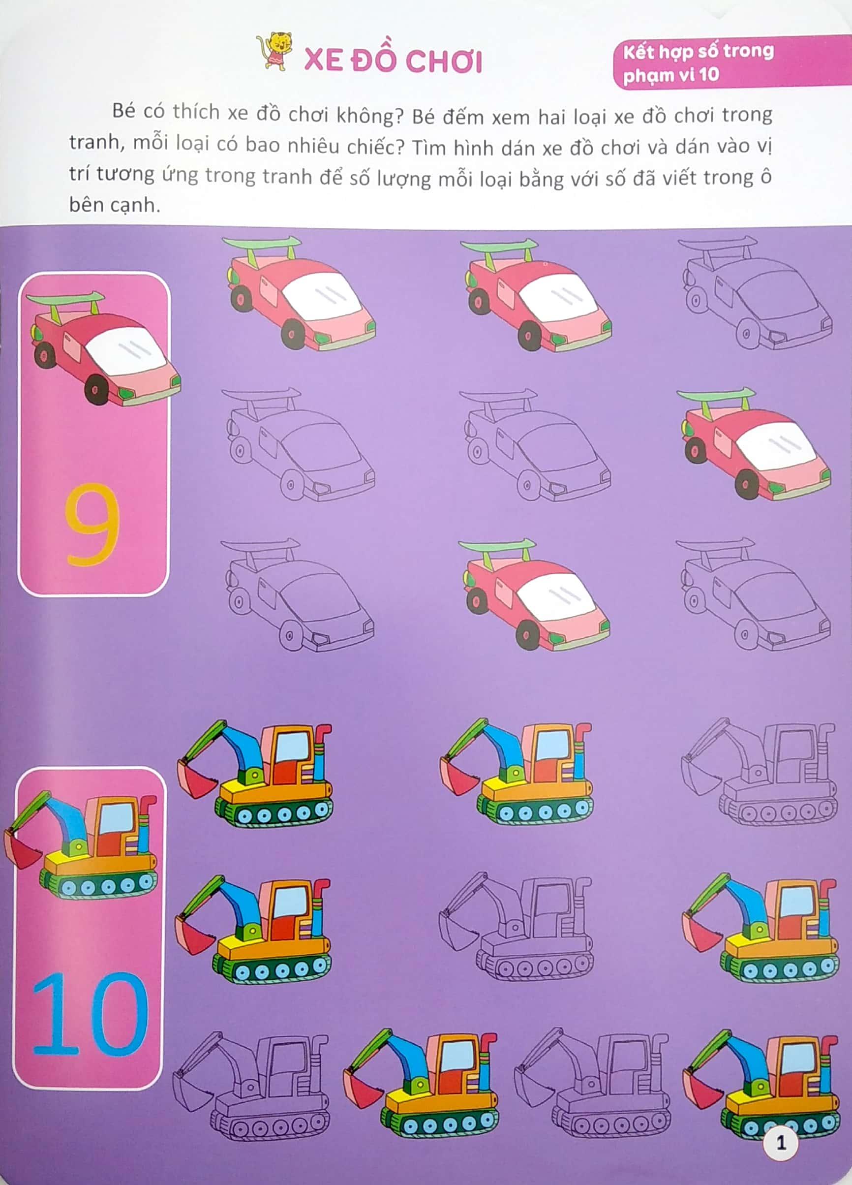 188 Stickers - Bóc Dán Thông Minh Phát Triển Khả Năng Tư Duy Toán Học - Tập 6