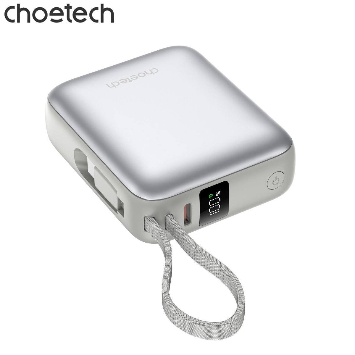 Pin dự phòng sạc nhanh công suất 35W Choetech B832 dung lượng 10000mAh tích hợp cáp sạc Type C (Hàng chính hãng)